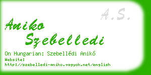aniko szebelledi business card