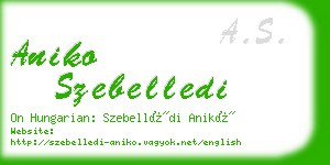 aniko szebelledi business card